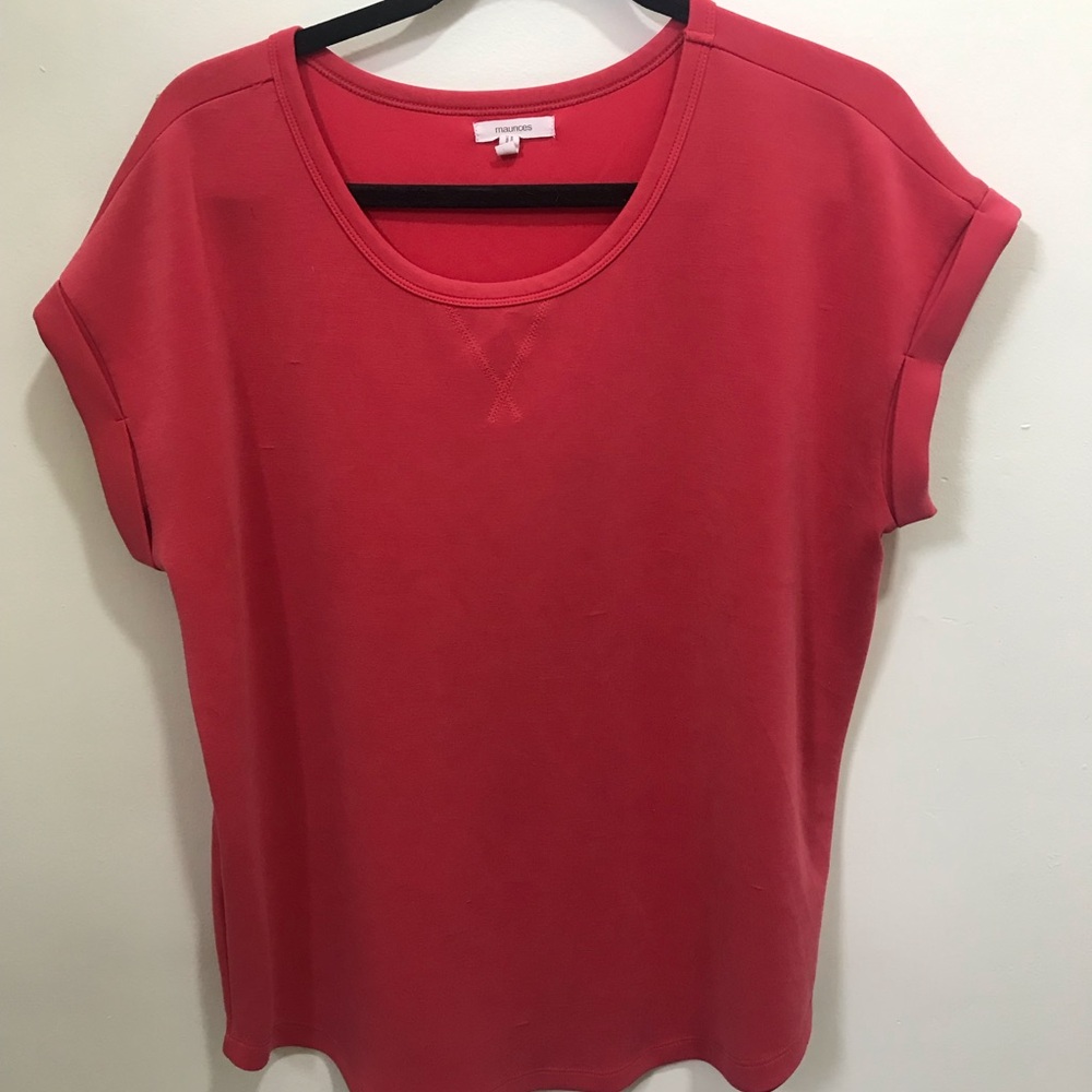 Maurices Coral Short-Sleeve Crewneck Tee